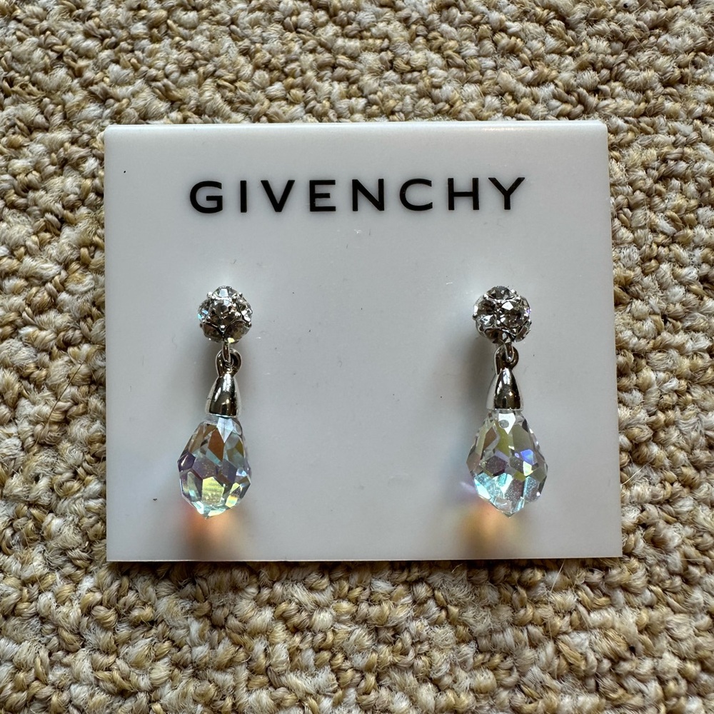 Givenchy Iridescent Crystal Earrings